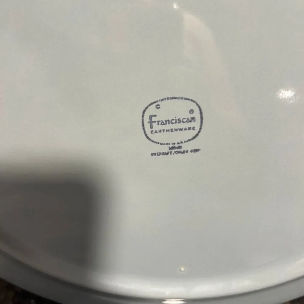 Vintage 1970s Franciscan Nut Tree Serving Platter Earthenware Stoneware 13.5”